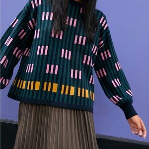 The Endery Colorful Geometric Pattern Sweater